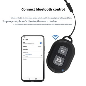 Portable <strong>Wireless</strong> <strong>Remote</strong> <strong>Shutter</strong> with <strong>Bluetooth</strong> 4.0 for Smartphone Photography and Video Recording - Product Image 4