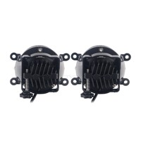 GOODZOOM Phare antibrouillard projecteur tricolore 3.0, projecteurs antibrouillard 3 couleurs, projecteur antibrouillard LED haute puissance pour voiture, 3 pouces avec application
