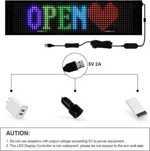 Rotolamento luminoso pubblicità segno LED, flessibile USB 5V LED segno auto Bluetooth controllo APP pattern di testo personalizzato display a LED - Product Image 2