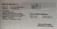 6av78940bd300ac0 Es08 Pc 3 Hmi Ipc677c Plc