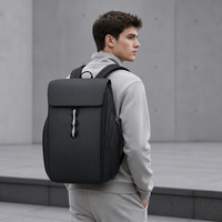 Nouveauté Sac à dos pour ordinateur portable avec fermeture éclair et logo personnalisé pour hommes, idéal pour le bureau et les voyages d'affaires