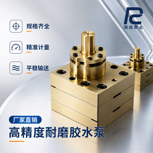 Ruicheng Gear Pump JRGJSB 5cc High Viscosity Polyurethane <b>Glue</b> Pump Horizontal Shaft Skd11 <b>Material</b> - Product Image 2