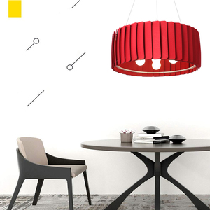 Lampe à <span class=keywords><strong>suspension</strong></span> en feutre acoustique de conception nordique moderne Installation facile au plafond Lumière suspendue en feutre absorbant le son pour la décoration de bureau - Product Image 3