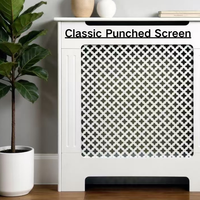 Meuble de radiateur et cache-radiateur en MDF blanc peint au design moderne |   Meubles de salon de petite taille, qualité supérieure, best-seller au Royaume-Uni, MOQ 20