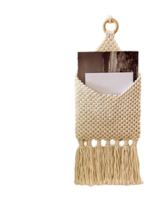 Bolsa de Macramé Vertical Moderna Hecha a Mano, para Colgar en la Pared, para Plantas, Libros, Decoración India, Exportador - Product Image 1