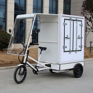 Fat Tire Semi Truck Delivery Bike 3 ruedas Bicicleta de carga eléctrica Triciclo con caja Caja trasera <span class=keywords><strong>Velomobile</strong></span> 3 ruedas Ebike - Product Image 2