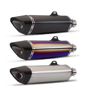 Pot d'échappement universel pour <span class=keywords><strong>moto</strong></span> r11, silencieux pour Pcx 125 150 C650gt Tmx530 <span class=keywords><strong>Cb500</strong></span> 590MM 490MM - Product Image 1