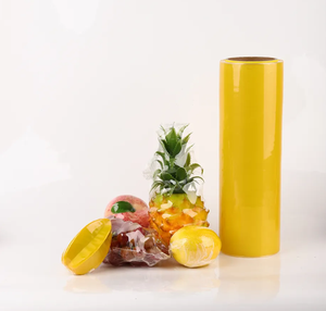 Grand rouleau de film alimentaire en PVC rouleaux d'emballage alimentaire 10kg rouleau Jumbo emballage alimentaire <span class=keywords><strong>18</strong></span> <span class=keywords><strong>pouces</strong></span> film plastique <span class=keywords><strong>11</strong></span> microns - Product Image 3