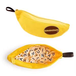 Papan Puzzle Desktop anak-anak, permainan belajar bahasa Inggris 144 buah Scrabbles plastik cerdas papan ubin, kata mengeja - Product Image 5