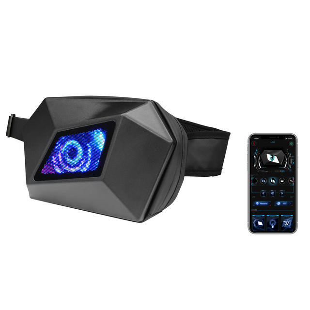 LED Devil's Eye Backpack City Walk Shop Lightweight Shoulder Sling Led Backpack Dynamic Intelligent Motorcycle Led Backpack