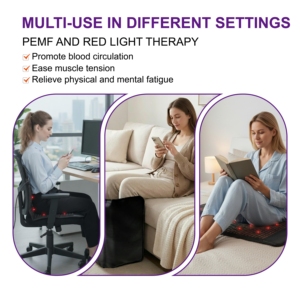 Tappetino Luxuryade A800 Bio PEMF con Ametista, Terapia a Luce Rossa, Infrarossi, Fotoni, Ioni Negativi, Schermatura EMF, Massaggio Completo del Corpo - Product Image 4