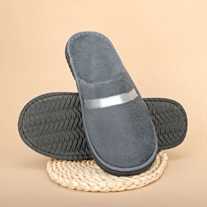 अनुकूलन योग्य कारखाने होटल चप्पल रंगीन रंगीन कोरल फ्लेक्स काले गैर-पर्ची एकमात्र डिस्पोजेबल नरम यात्रा चप्पल के साथ - Product Image 6