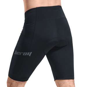 Men's Padded <b>Cycling</b> Shorts with Side Phone Pocket Anti-Slip Leg Straps Breathable Road Bike Shorts OEM ODM Factory Direct - Product Image 4