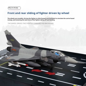 KDW-685111 Modèle de voiture de combat J-10 <span class=keywords><strong>en</strong></span> alliage moulé sous pression 1/72, jouet volant <span class=keywords><strong>en</strong></span> métal avec ailes mobiles et coulissantes, pour adultes unisexe, sans piles, collection - Product Image 2