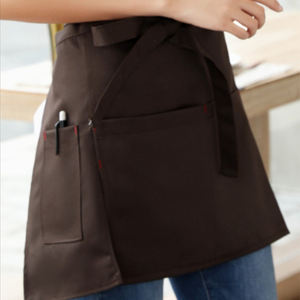 最高のポリエステル製、またはカスタムメイドのノースリーブで快適なリネン製ウエストエプロン。通気性があり衛生的です。 - Product Image 4