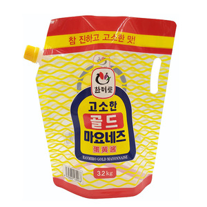 Sachet d'emballage personnalisé en plastique imprimé pour liquides, écologique, avec bec verseur pour sauce et mayonnaise - Product Image 1