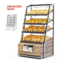 Vitrine de Luxe Sur Mesure pour Boulangerie, Présentoir Commercial, Étagère à Gâteaux et Pains