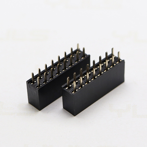 Gran oferta espaciado 2,54mm doble cabezal hembra altura 8,5mm posiciones 2P- 40P enchufe <span class=keywords><strong>Pin</strong></span> hembra Conector recto de doble fila - Product Image 1