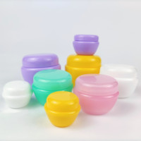 Pot en plastique pour crème visage OEM 5g 15g 30g 50g Noir Bleu Rose Blanc Contenant pour gommage au sucre Contenants pour gommage pour le corps, le visage et les lèvres