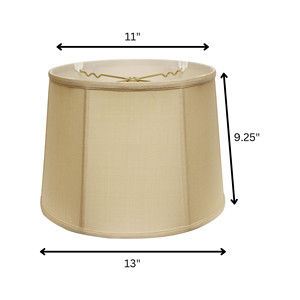 HMS 13 \ "moderno antico intrinseco tamburo Pongee paralume in seta tessuto ecologico per la decorazione della casa - Product Image 3