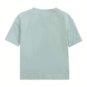 Verano niños color sólido pulóver manga corta niños camiseta algodón ropa de bebé - Product Image 4