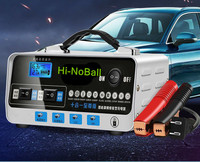 Pengisi daya baterai mobil otomatis penuh 12V 12a 24V 6A 220V pengisi daya pintar untuk baterai asam timbal