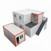 Maison en conteneur extensible de 30 pieds avec terrasse Bonne maison préfabriquée imperméable Projet de villégiature Maison préfabriquée