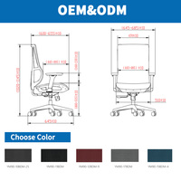 Fauteuil de bureau ergonomique Beston moderne en maille avec dossier mi-haut et design pivotant réglable pour la maison/le bureau, Guangdong