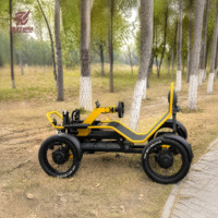 Voiture électrique tout-terrain à quatre roues motrices, inclinable et à bascule, moteur 48V 500W, capacité de charge 230 kg, pour les visites touristiques et les parcs d'attractions
