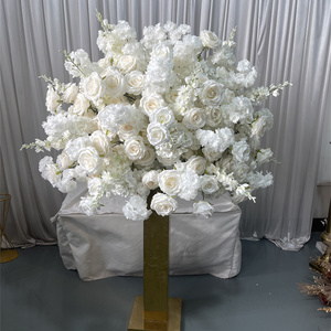 IFG Hot Sale Luxury 40inch Diameter White 3d Artificial 100 cm Flower Ball for Wedding Party Event <strong>Table</strong> <strong>Decoration</strong> - Product Image 2