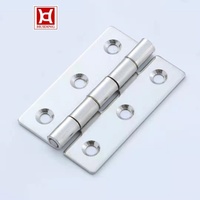 Charnière de porte à fente réglable en acier inoxydable brossé, charnières à emboîtement pour boîtier électrique, armoire, portail