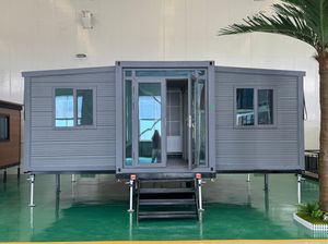 Maison en bois extensible à succès avec remorque et mini-maison sur roues pour habitation mobile, villa et appartement - Product Image 2