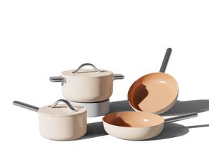 Juego de utensilios de cocina de cerámica con recubrimiento antiadherente, utensilios de cocina hechos a medida, <span class=keywords><strong>ollas</strong></span> y sartenes de Color - Product Image 1