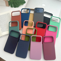 Coque en silicone pour iPhone 17 Pro Max, doublure douce, respectueuse de la peau, étui de protection pour téléphone portable iPhone 17, prix d'usine
