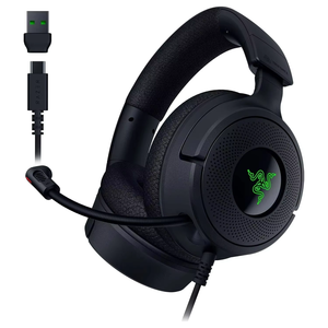 Auriculares para Juegos con Cable Razer Kraken V4 X, Controladores de 40 mm, Micrófono Dinámico Cardioide, Almohadillas de Espuma Viscoelástica, Cable Tipo C y Tipo PC para Mac, PS5 - Product Image 1