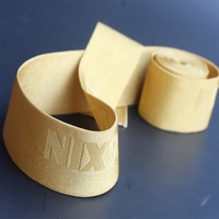 Personnalisé 38mm Haute Qualité Or Microfibre Satin Jacquard Ceinture Élastique pour Sous-Vêtements Boxers