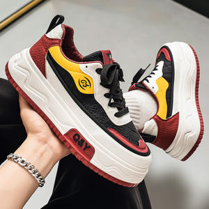 Zapatillas deportivas de diseño único, estilo casual y de caña baja, con suela gruesa y antideslizante, ideales para estudiantes, calzado deportivo para hombre. - Product Image 3