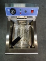 Friteuse 13L avec robinet électrique Commercial SS201 Friteuse CE Professional Mcdonalds Chips Frier Industrial