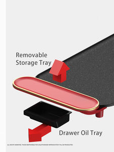 Gril électrique multifonction <span class=keywords><strong>sans</strong></span> <span class=keywords><strong>fumée</strong></span> et antiadhésif pour barbecue domestique, personnalisable en usine – Tendance 2026 - Product Image 4