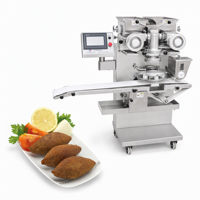 Ligne de production de kubba, machine automatique d'enrobage de kibbeh pour l'utilisation en usine alimentaire