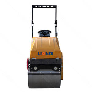 <span class=keywords><strong>Rouleau</strong></span> compresseur vibrant hydraulique autoporté de 1,5 tonne à double tambour en acier avec tambours à tranchées en option pour le compactage des fondations en asphalte - Product Image 5