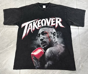 T-shirt Homme Col Rond 100% Coton, 250G, Grammage Lourd, Design Personnalisé, Vierge, Coupe Oversize, Vente en Gros - Product Image 4