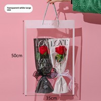 Sacs de bouquet de fleurs clairs pour paquet de fleurs cadeaux