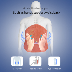 Có thể điều chỉnh dây đeo thắt lưng hỗ trợ bộ nhớ bọt trở lại gối điều trị vải văn phòng xe Ghế đệm thoáng khí thoải mái thực vật - Product Image 4