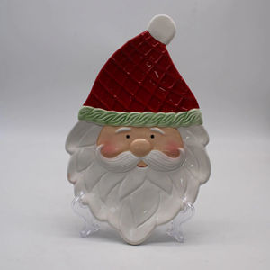 Рождественские тарелки для закусок и соусов, керамический набор для закусок с Дедом Морозом, тарелки для десертов, фруктов, салатов, соусники, миски - Product Image 1