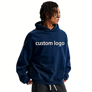 <span class=keywords><strong>Felpa</strong></span> <span class=keywords><strong>con</strong></span> <span class=keywords><strong>Cappuccio</strong></span> <span class=keywords><strong>Blu</strong></span> <span class=keywords><strong>Scuro</strong></span> Personalizzata per Uomo, Pullover Oversize <span class=keywords><strong>con</strong></span> Tasche, Felpe Casual Neutre all'Ingrosso - Product Image 1