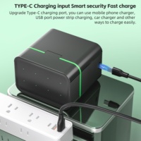 PUJIMAX 4 Pcs 1.5V Li-ion AA 4255mWh AAA 1100mWh Piles rechargeables avec chargeur de piles au lithium-ion USB C à 8 emplacements