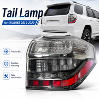 Feu arrière LED de rechange avec base transparente et LED rouges pour Toyota 4Runner 2014-2020