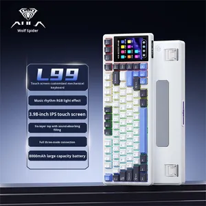 Aula Tarantula L99 Bàn phím cơ không dây 2.4GHz tùy chỉnh ba chế độ hiển thị màn hình <span class=keywords><strong>Bluetooth</strong></span> dành cho văn phòng Esports - Product Image 1