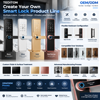 Fabricant de serrures intelligentes Tediton OEM ODM certifié CE FCC avec personnalisation du logo pour les marques de distributeurs